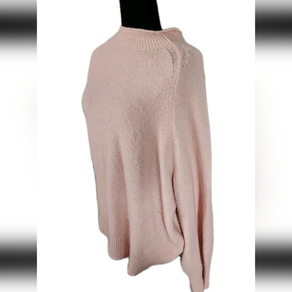 J. Crew Womens Baby Pink Merino Wool Blend Rollneck Sweater Supersoft yarn XXL - Picture 5 of 12